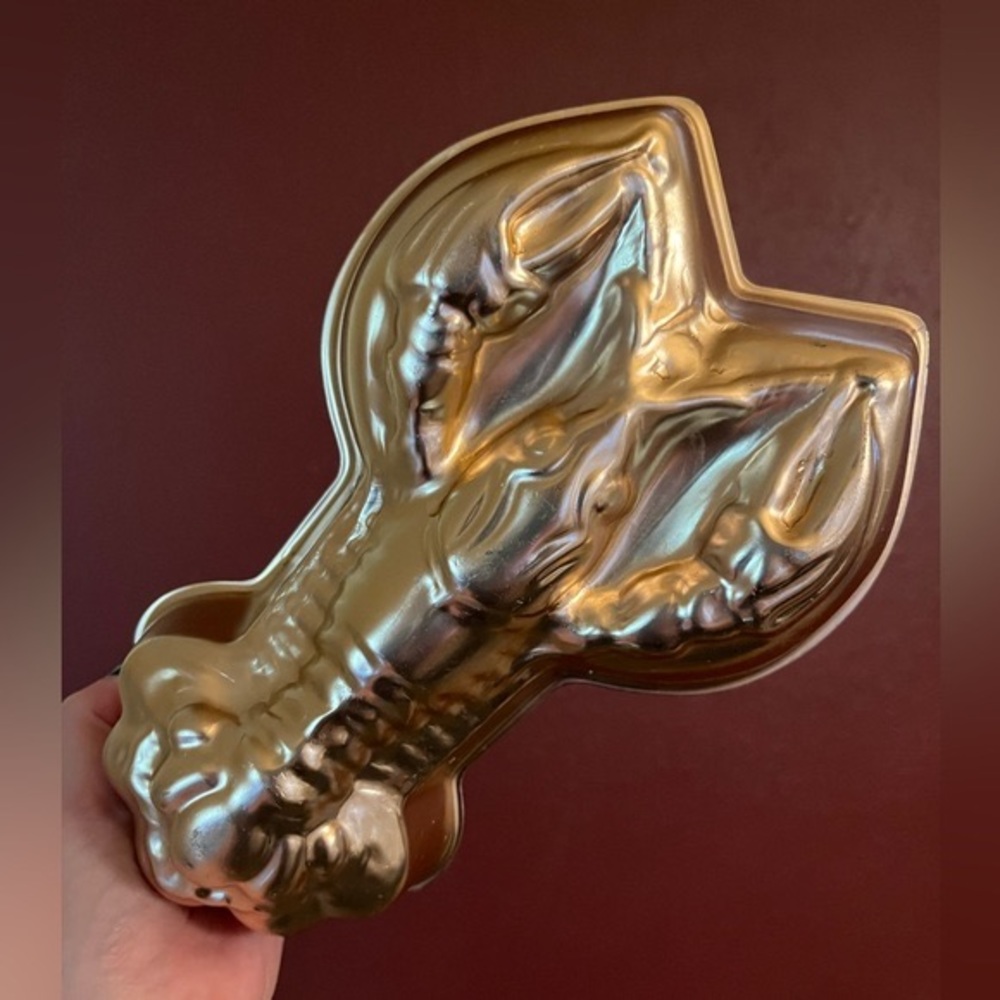 Vintage Copper Lobster Jello Mold